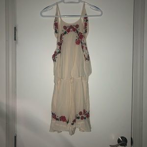 American Eagle embroidered floral romper